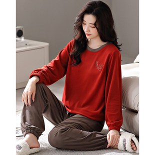 珊瑚绒睡衣女秋冬加厚加绒套头2024新款秋季薄款海岛绒春秋家居服