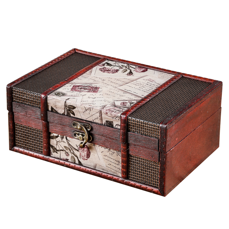 美式皮箱复古手提箱摆件创意小道具老式古董箱子店铺橱窗装饰摆设