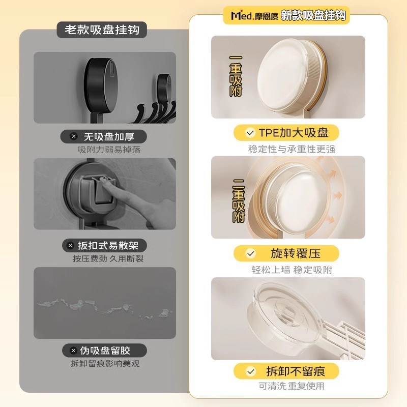 进门包包挂哪里?吸盘门后挂包神器收纳置物架钥匙挂钩衣架免打孔