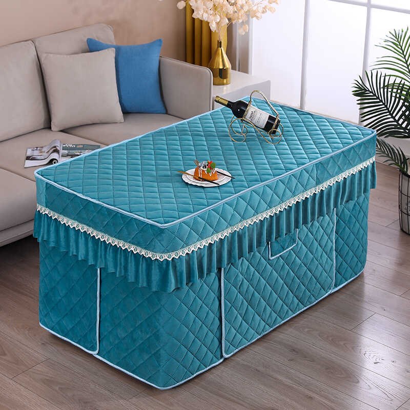 冬季新款加绒烤火桌罩套电暖桌布套长方形茶几电烤桌套电火套罩子