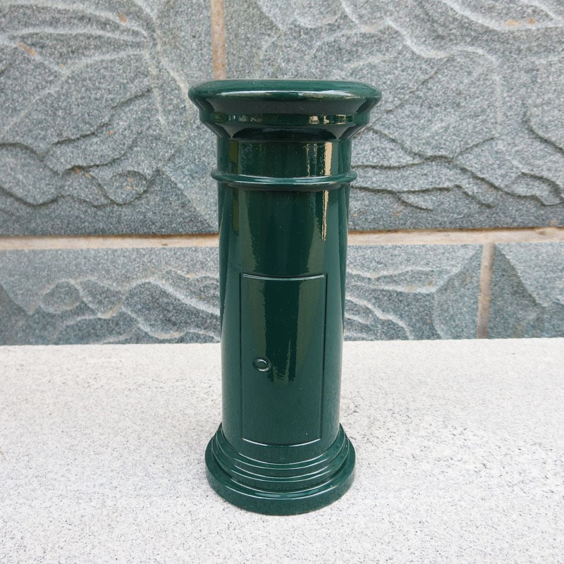 中国邮政邮筒存钱罐复古小邮筒客厅装饰品摆件 28大杠合金自行车