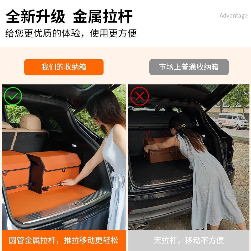 奥迪汽车储物箱A6L/A4L/A3/A5/A7/Q3/Q5L/Q7车载后备箱收纳箱盒