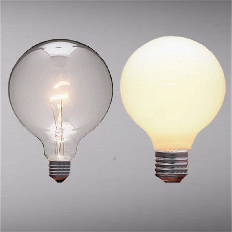 暖色透明灯泡钨丝创意吊饰吊线龙珠灯G80G95e27球型镜前灯泡 螺口