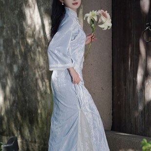 旗袍内搭衬裙蕾丝半身裙松紧复古百搭旗袍秋冬搭配打底遮胯显瘦
