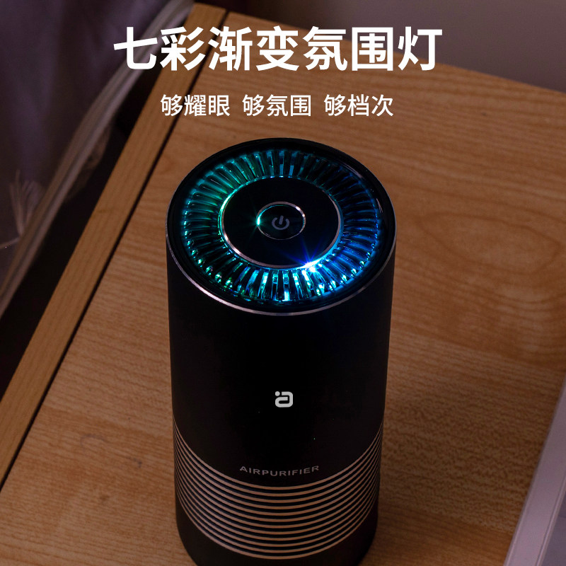 车载空气净化器除甲醛汽车除味迷你氧吧车内新车除异味清新AS500