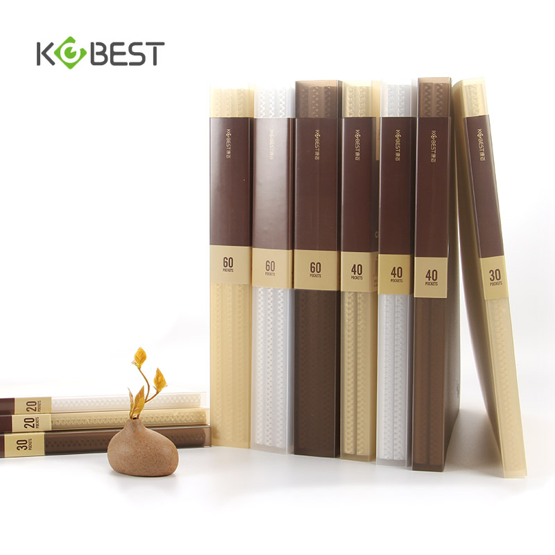 康百资料册A4文件夹多层插页袋收纳试卷夹学生用透明乐谱夹活页夹