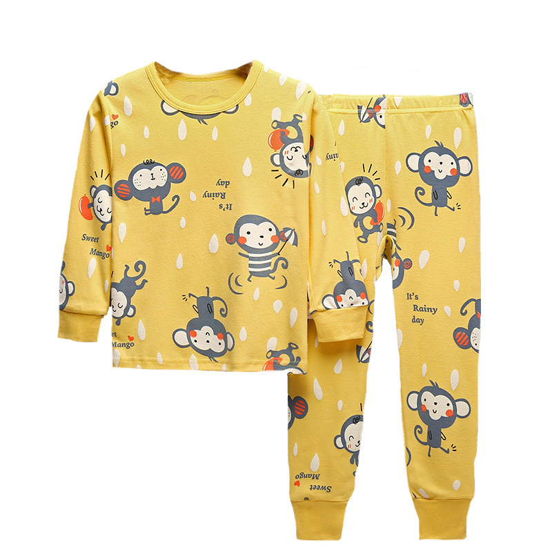 儿童睡衣男童春秋季长袖纯棉女童秋衣秋裤套装全棉内穿男孩家居服,童装/婴儿装/亲子装,家居服套装,淘宝优惠券,粉丝福利购,淘宝优惠卷