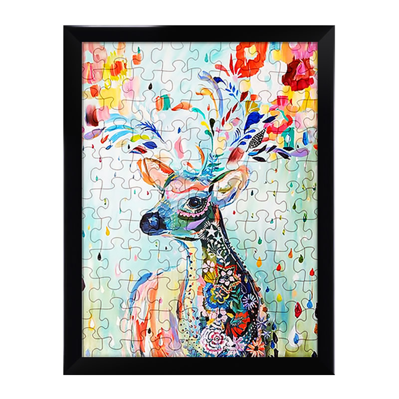 拼图相框1000装裱砌图框架海报挂墙2000 4000片3000块75*50画框70