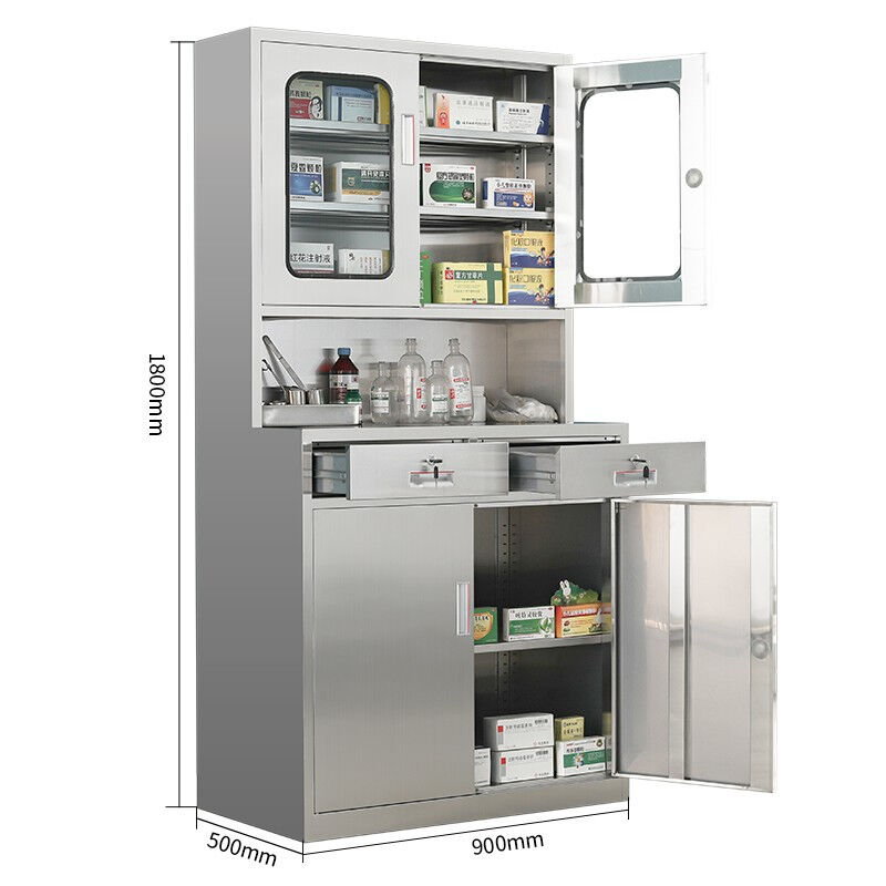 601369不锈钢储物柜304材质工具零件整理柜样品柜