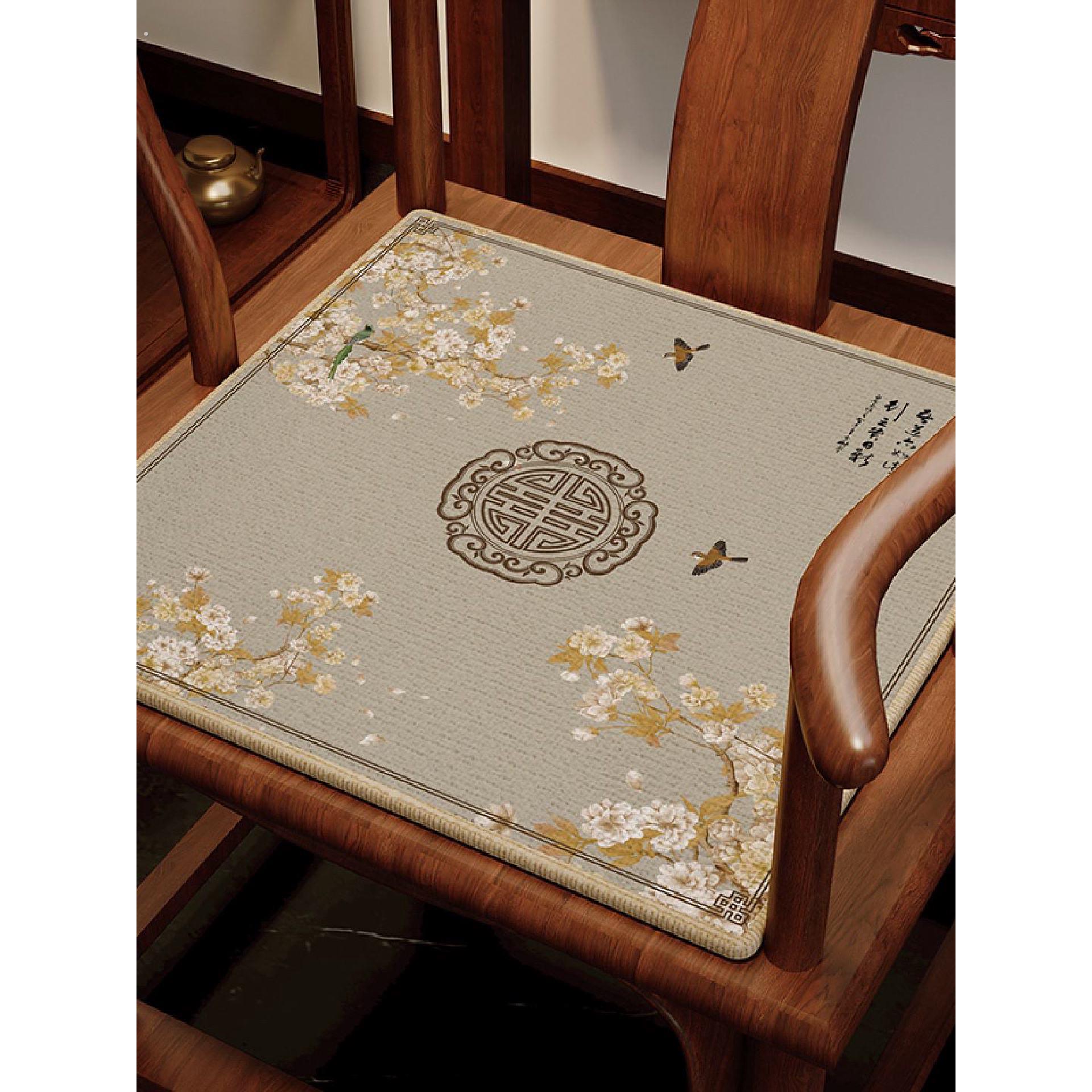 四季通用红木沙发坐垫中式餐椅实木家具圈椅太师椅垫子茶椅子椅垫