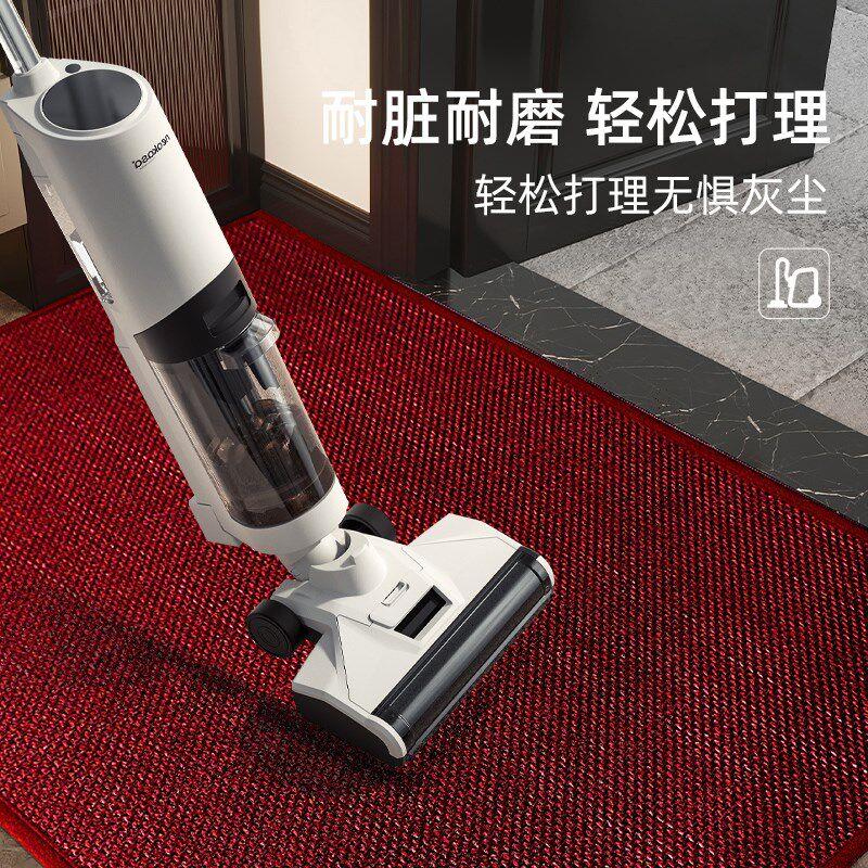 门口入户进门地垫家用玄关门垫客厅地毯纯色仿剑麻垫子防滑脚踏垫
