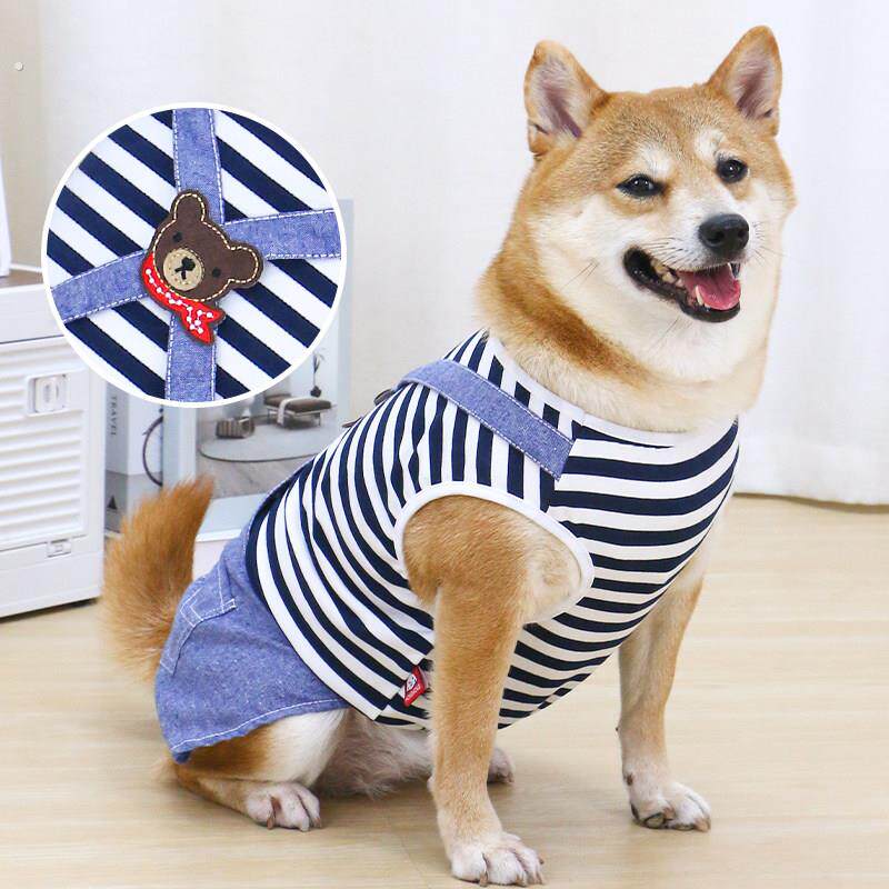 宠物狗狗衣服中型犬衣服柴犬柯基泰迪薄款春装透气背带背心防掉毛