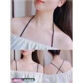 内衣带肩带可外露挂脖文胸带交叉美背细肩带透明隐形防滑无痕配件