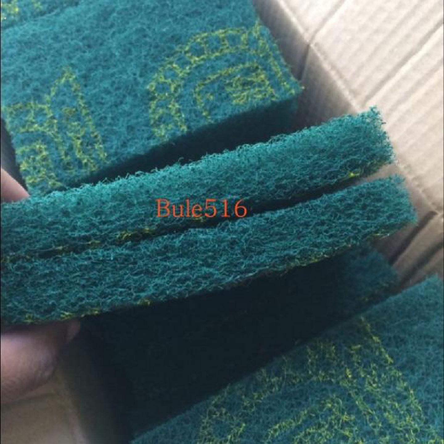 工业百洁布8698尼龙片不锈钢拉丝9*13绿色100片箱家庭清洁海绵