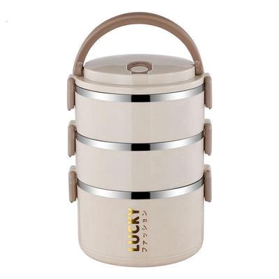 热卖特厚双层不锈钢饭盒上班族小学生午餐盒多层专用保温桶保温盒