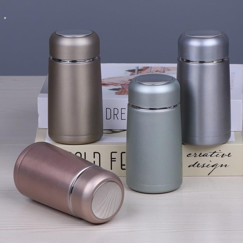 口袋杯男士新品韩版迷你04不锈钢真空保温杯配带茶网泡茶水杯学