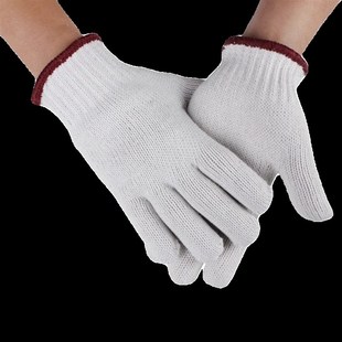 750g 800g线手套纱手套加厚漂白棉纱耐用防滑修车防护手套