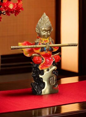 孙悟空齐天大圣摆件金属猴子斗战胜佛铜工艺品客厅办公室生肖礼品