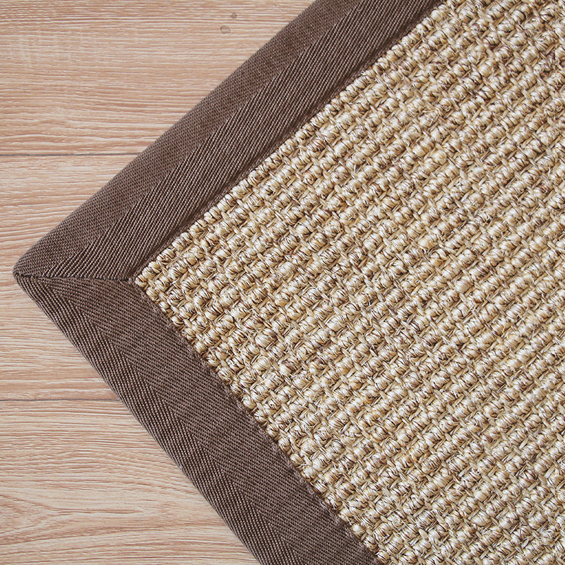 塞尚北欧简约加厚剑麻地毯新中式客厅茶几毯书房茶室卧室地垫定制