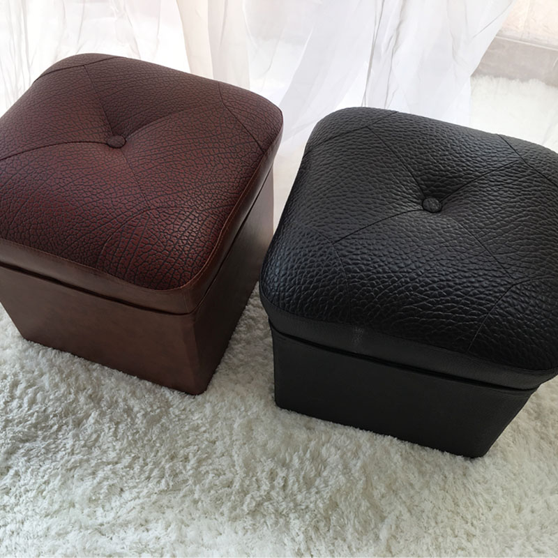 40公分高沙发凳子客厅坐凳矮凳圆凳休闲凳换鞋凳皮凳