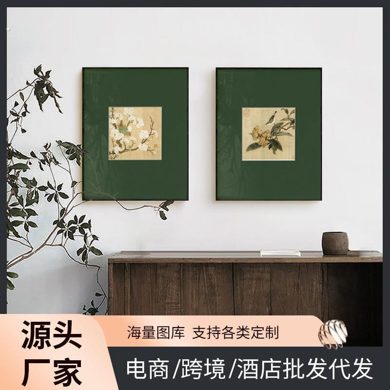 中古风餐厅装饰画高档饭厅复古钟表挂墙画客厅餐桌背景墙时钟挂画
