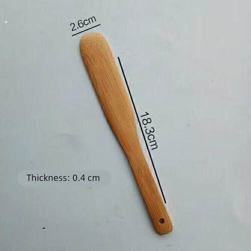 打磨光滑手工竹片竹板竹节圆形头刮板木棍木片云吞饺子馅挑搅拌棍