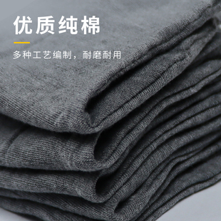 透气舒适礼仪劳保作业夏季 灰色棉手套薄款 开车防滑高弹力耐脏汗布