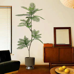仿真绿植蓝花楹高端轻奢室内客厅装饰花仿生假植物大型落地盆栽树
