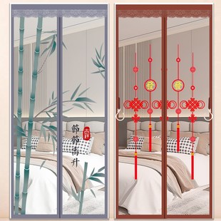 金刚网防蚊门帘免打孔家用魔术贴磁吸纱窗纱门U防蝇蚊帐自吸 新款