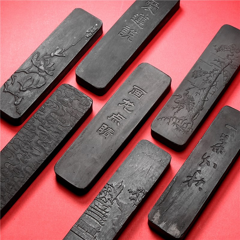 胡开文80年代老油烟墨条 陈墨块锭徽墨书法绘画专用文售价是一条