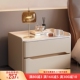 智能床头柜2023年新款 带灯无线充现代简约实木卧室床边收纳柜