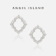 ANGELISLAND天使岛「如是」柿蒂纹镂空窗花素锆石耳钉耳圈高级感