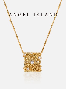ANGELISLAND天使岛「Chantee」镂空蕾丝花园花卉项链