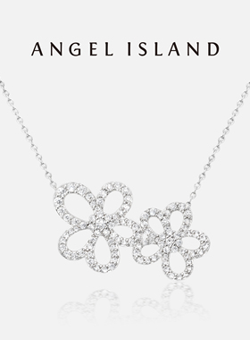 ANGELISLAND天使岛花朵毛衣项链