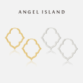 ANGELISLAND天使岛「如是」柿蒂纹镂空窗花素耳圈