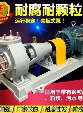 耐腐耐颗粒夹板式砂浆泵WJMB耐磨耐腐蚀酸碱料浆污水脱硫化工泵