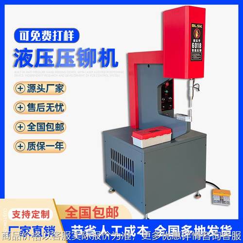 数控自动下钉双头伺服液压压铆机钣金打孔铆合铆接机全自动送料机
