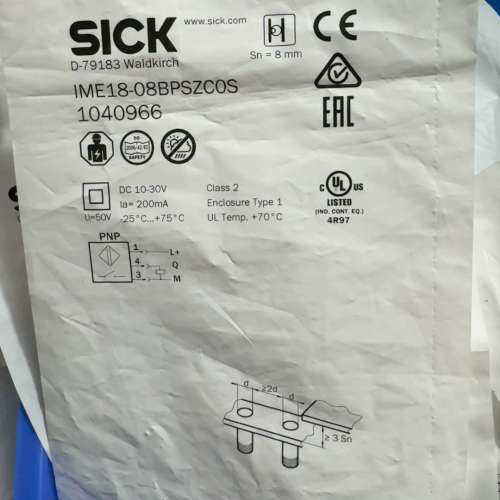 SICK 西克接近开关  IME18-08BPSZCOS 货议价