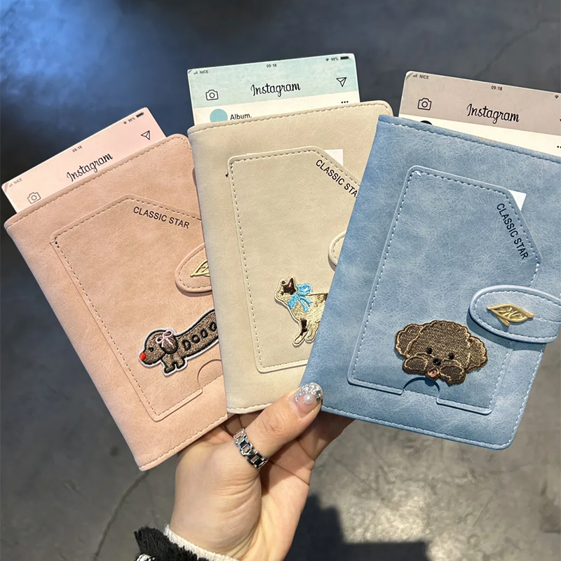 小红书同款腊肠狗刺绣旅行护照夹