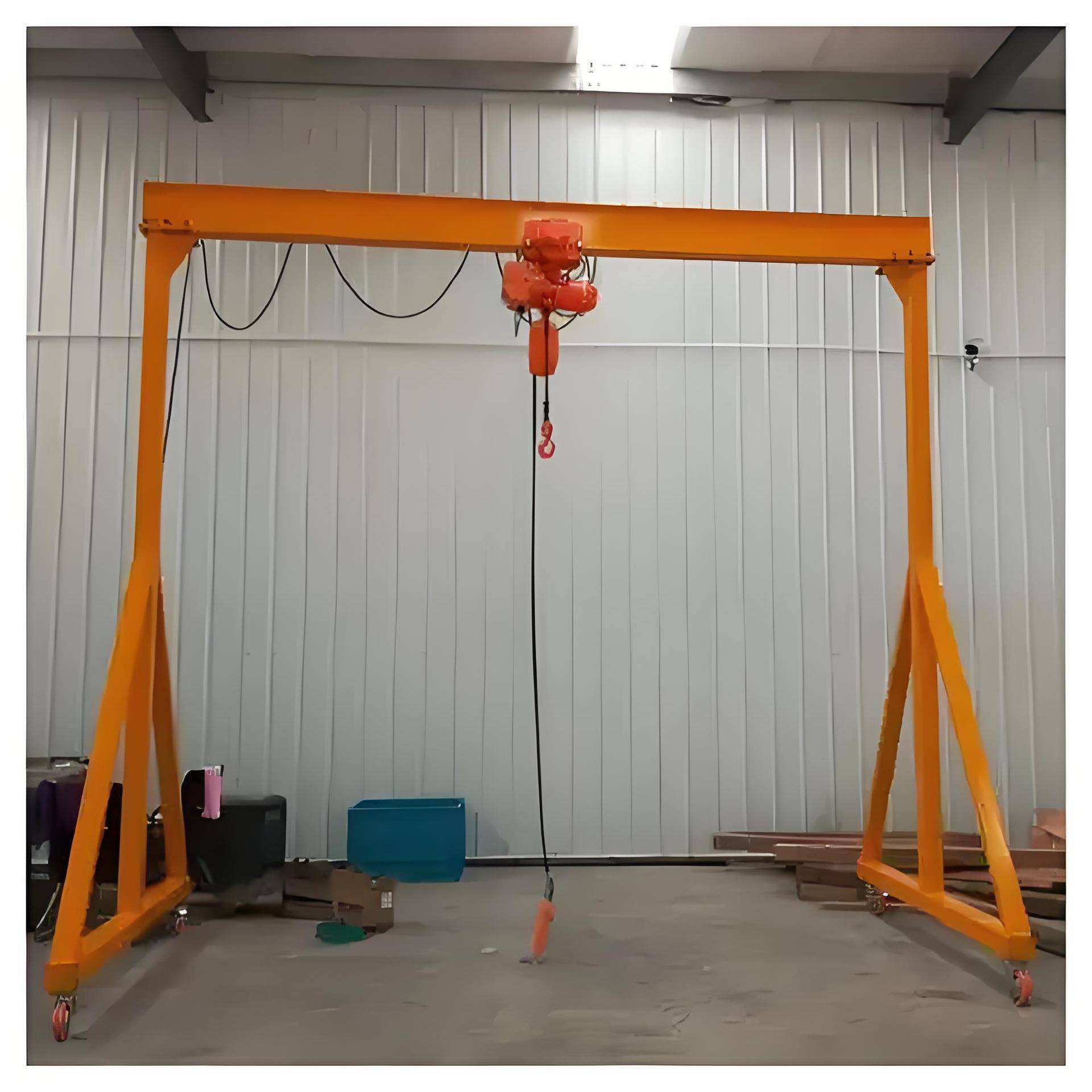 吨5吨无轨万向移动双梁龙门架升降拆卸起重龙门吊电动手推龙门