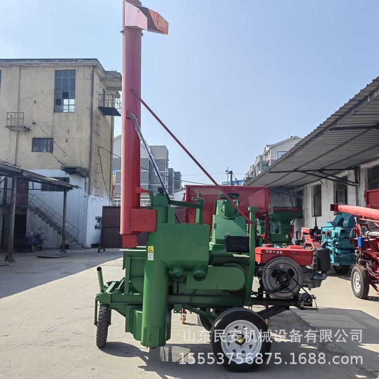 商用大型玉米脱粒机移动式打苞米机铲车上料打玉米机双筒