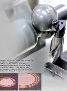 JB/T7707-1995离子镀硬膜厚试验机球痕法测试仪PVD球磨测厚仪