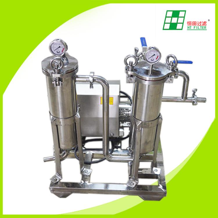 定制304不锈钢材质筒体组合型实验室流体加压化学过滤器