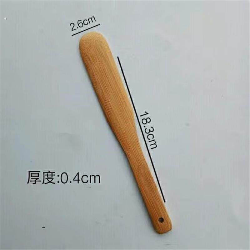打磨光滑手工竹片竹板竹节圆形头刮板木棍木片馄饨水饺馅挑搅拌棍