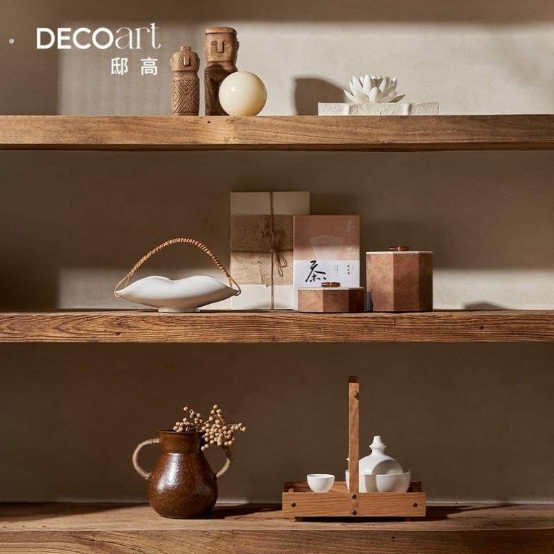 侘寂风民宿度假酒店餐厅开放格餐边柜黑陶瓷器森系田园风装饰摆件,商业/办公家具,酒店桌椅,淘宝优惠券,粉丝福利购,淘宝优惠卷