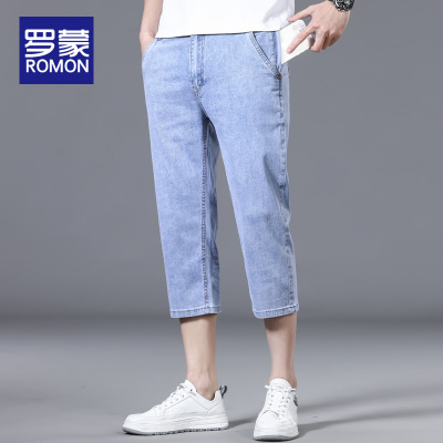 罗蒙男士牛仔裤夏季薄款2025新款