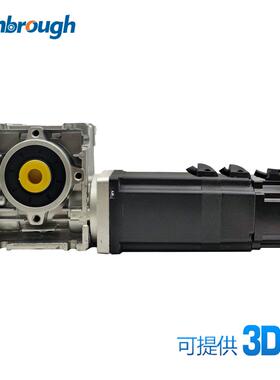 60蜗轮减速刹车无刷电机DC48V300W3000RPM减速比5-100