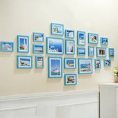 23框照片墙组合创意家居相框墙相片墙装 饰挂墙大面积悬挂相片墙