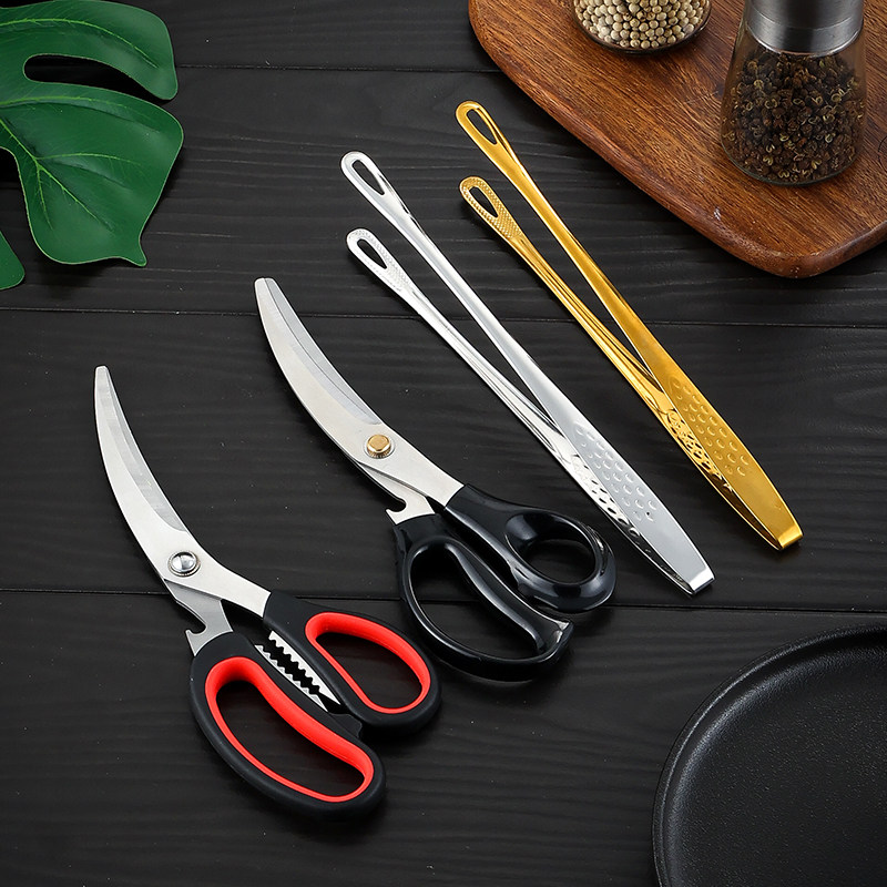 烤肉剪刀夹子套装加厚不锈钢烤肉夹牛排剪烧烤夹自助餐烤肉剪刀夹,居家日用,厨房剪刀,淘宝优惠券,粉丝福利购,淘宝优惠卷