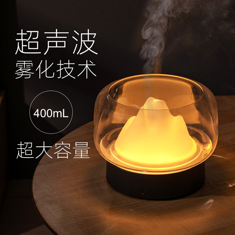 探趣生活/加湿器夜灯家用静音大雾卧室空调小型桌面空气香薰喷雾